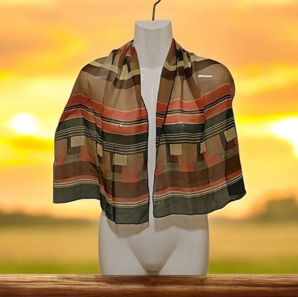 Echo silk scarf